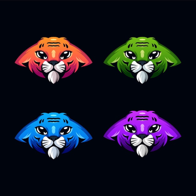 Vektor tiger-logo-design