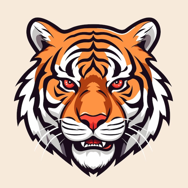 Tiger-Logo-Vektoraufkleber