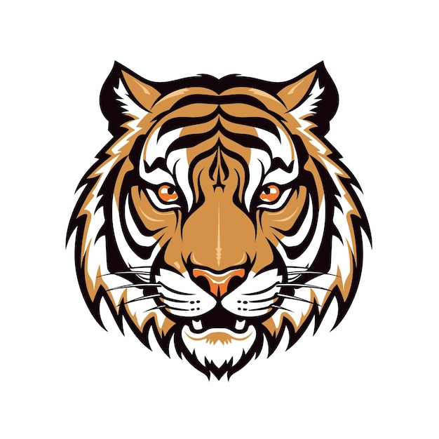 Tiger-Logo-Vektoraufkleber