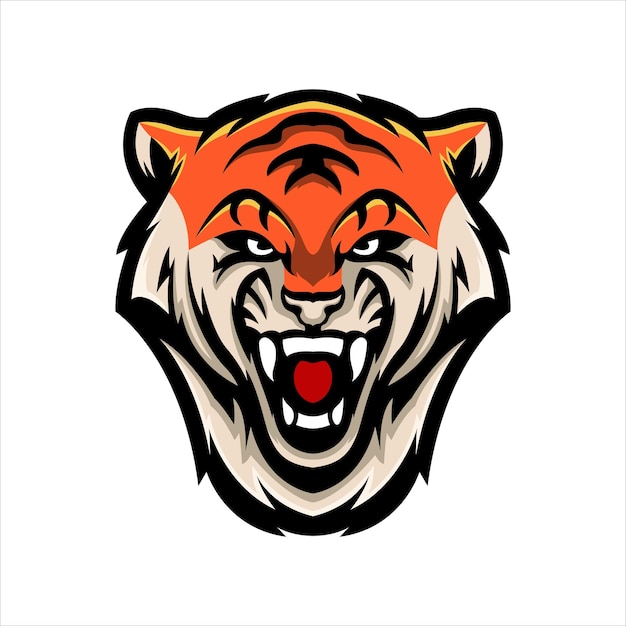 Vektor tiger-maskottchen-logo