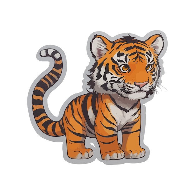 Tiger-Maskottchen-Vektor-Design