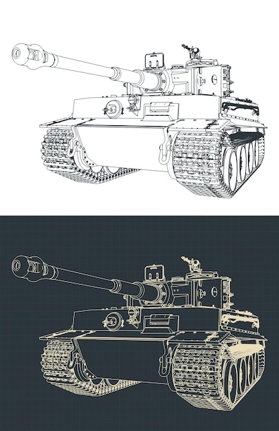 Tiger schwerer deutscher Panzer aus dem Zweiten Weltkrieg