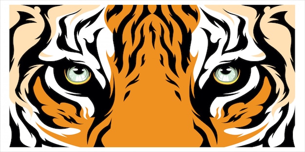 Tigerauge banner hintergrund