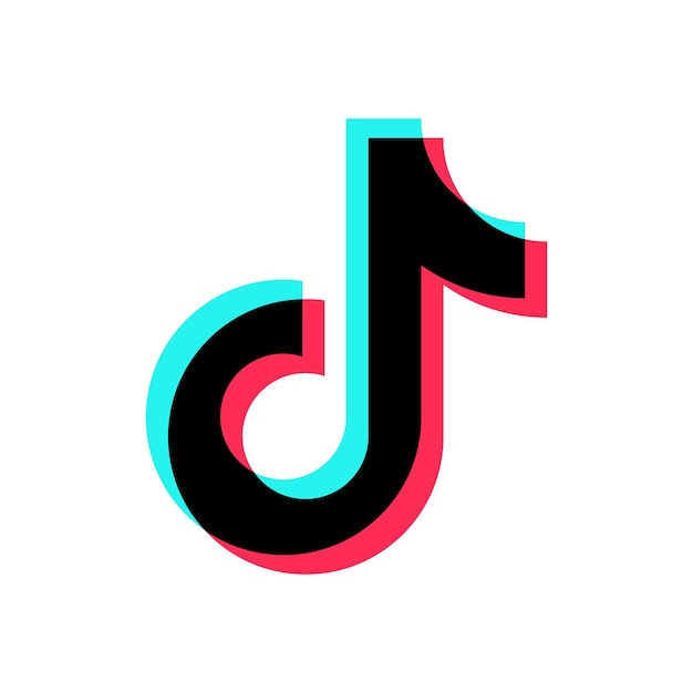 Tiktok-Logo-Design goldener Schnitt