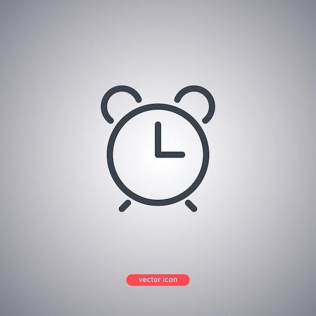 Time_and_clock schwarze symbolvektorillustration