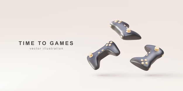 Vektor time to games realistische 3d-gamepads