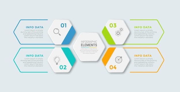 Vektor timeline-kreis-infografik-vorlage 5 optionen oder schritte