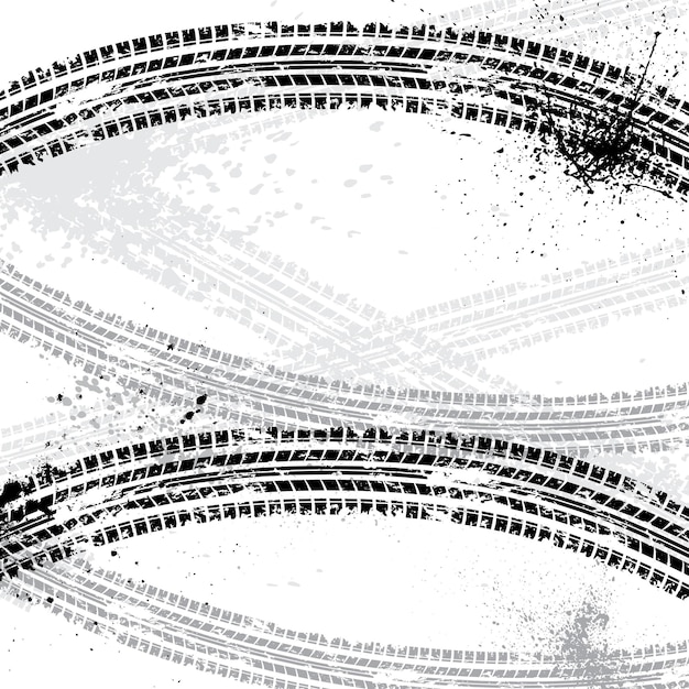 Vektor tinte kleckst reifenspur