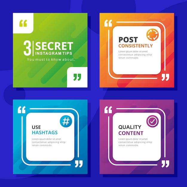 Tipps Instagram Post Sammlung