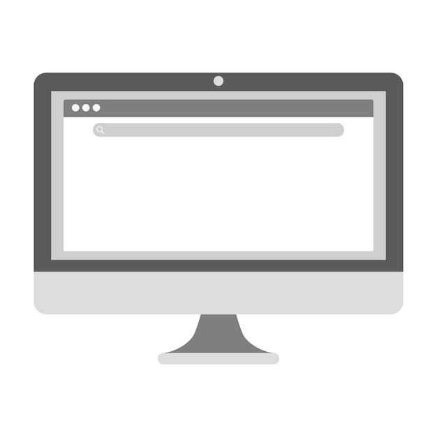 Tischcomputer und Webbrowser