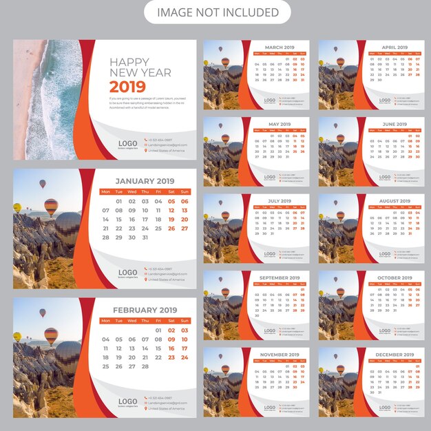 Tischkalender 2019