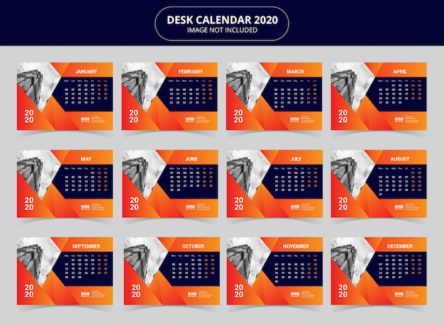 Tischkalender 2020 vorlage