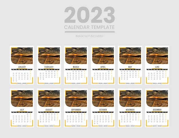 Vektor tischkalender 2023