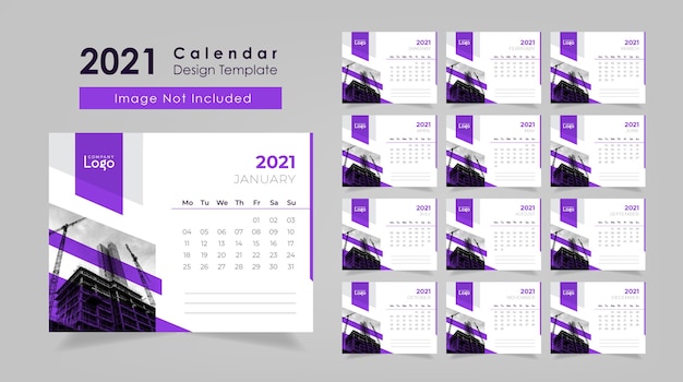 Tischkalender design 2021