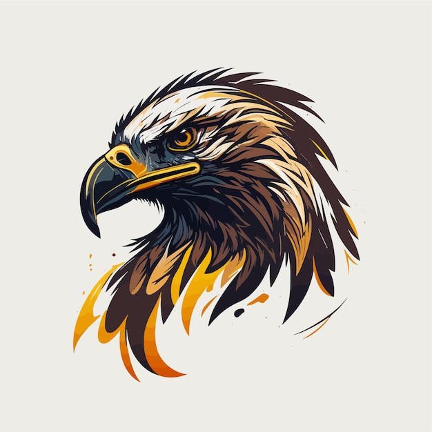 Titel adlerkopf adler-logo-symbol - gaming-logo elegantes element für marke - adler-abstrakte symbole