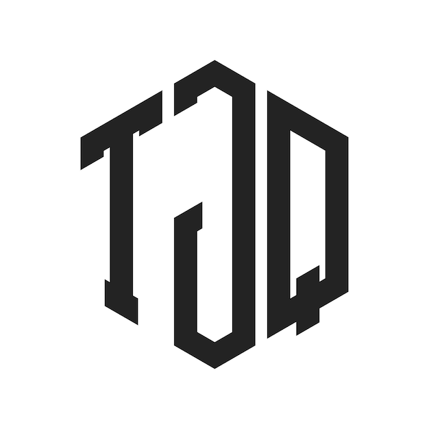 TJQ Logo Design Anfangsbuchstaben TJQ Monogramm Logo mit Hexagonform