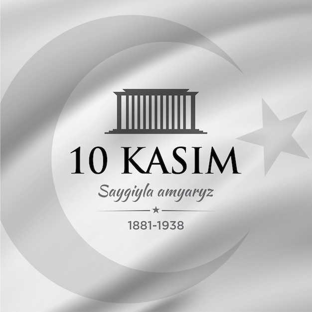 Todestag von mustafa kemal atatürk übersetzt 10 kasim ataturk'u anma gunu 10. november