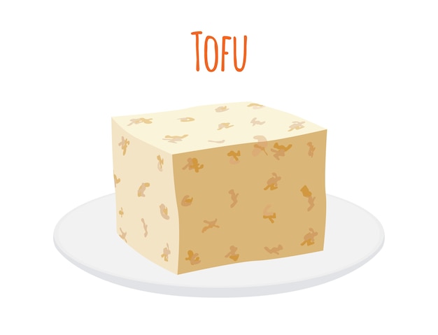 Tofu auf teller