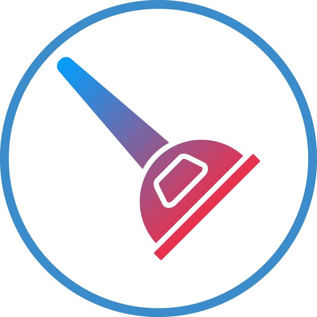 Vektor toilet plunger icon style