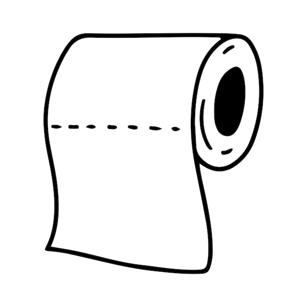 Vektor toilettenpapier vektorgrafiken auf weißem hintergrund
