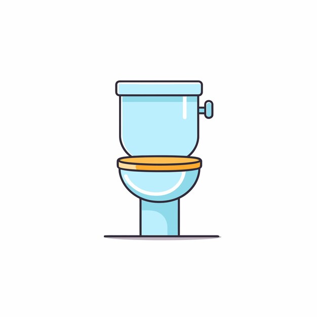 Toilettensymbol Flache Illustration eines Toilettensymbols für das Web