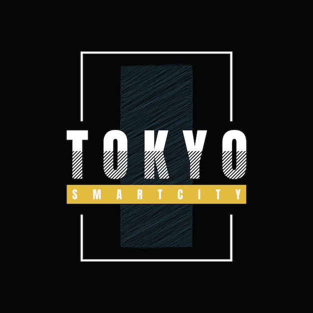 Tokio t-shirt und bekleidungsdesign