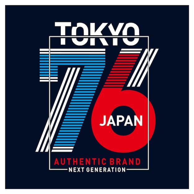 Tokyo japan design für t-shirt-druck