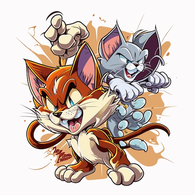 Tom und Jerry Vector