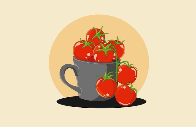 Vektor tomaten-vektor-illustration