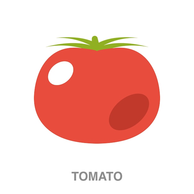 Tomatenillustration auf transparentem hintergrund