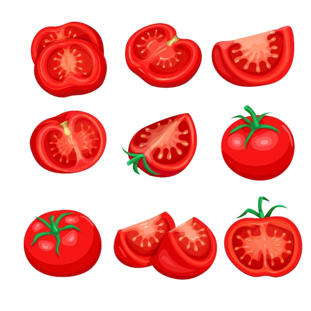 Tomatenscheiben-Set.