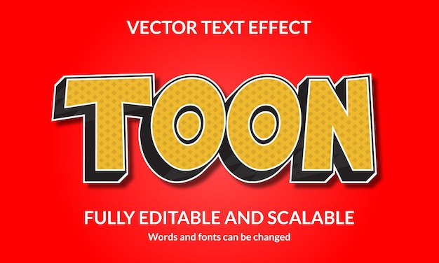 Vektor toon bearbeitbarer 3d-textstileffekt