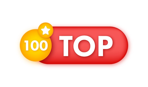 Top 100 top drei vektor bunte sprechblase