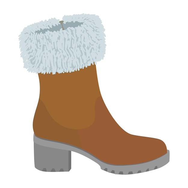 Top-Winterschuh-Symbol Flache Illustration des Top-Winterschuh-Vektorsymbols für Webdesign