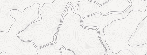 Topographisches Kartenhintergrundkonzept, einfarbige abstrakte weiße Topographie