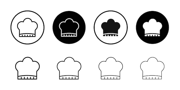 Toque-Symbol Einfaches dünnes Umriss
