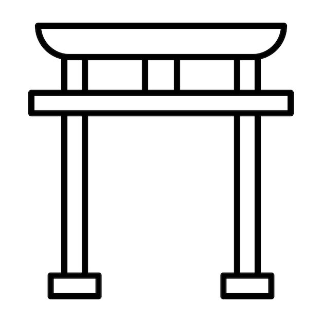 Vektor torii-gate-vektor-illustrationsstil