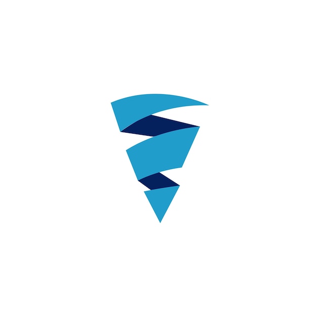 Tornado-logo und sturmsymbol-vektorillustrationsdesign