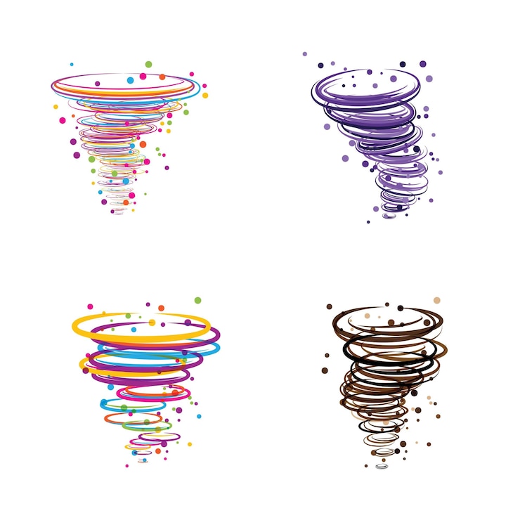 Vektor tornado-symbol-vektor-illustration