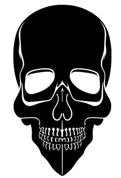 Totenkopf-Silhouette