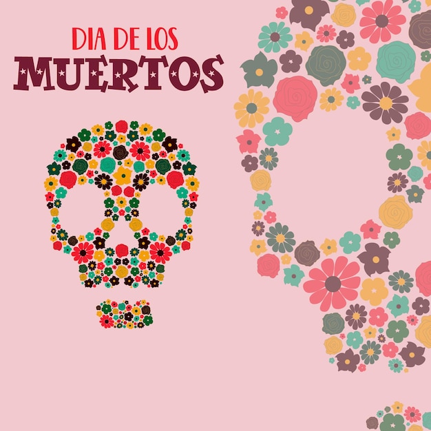 Totenkopfblume dia de los muertos tag der toten