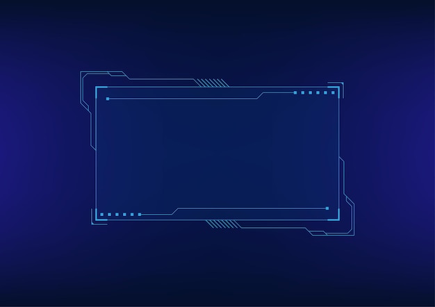 Touchscreen-Kommunikation Technologie-Framemodell Futuristisches Cyberspace-Dashboard