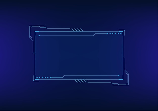 Touchscreen-Kommunikation Technologie-Framemodell Futuristisches Cyberspace-Dashboard