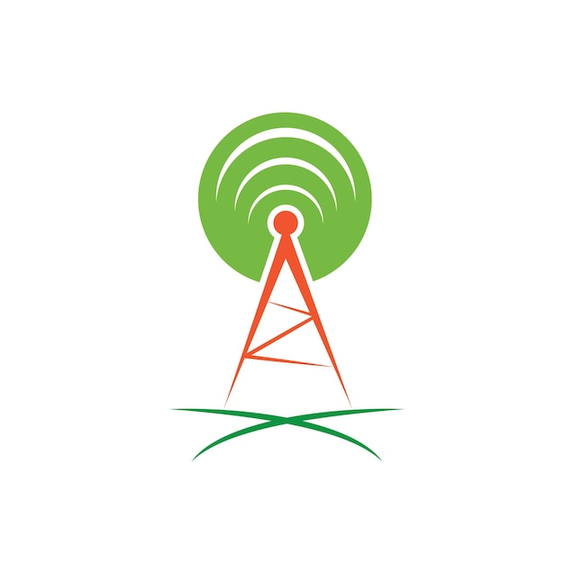 Tower signal symbol vektor illustration konzeptdesign