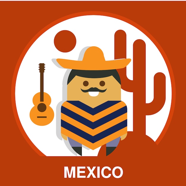 Traditionelle mexikanische Illustration