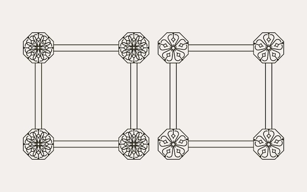 Traditionelles koreanisches musterrahmendesign