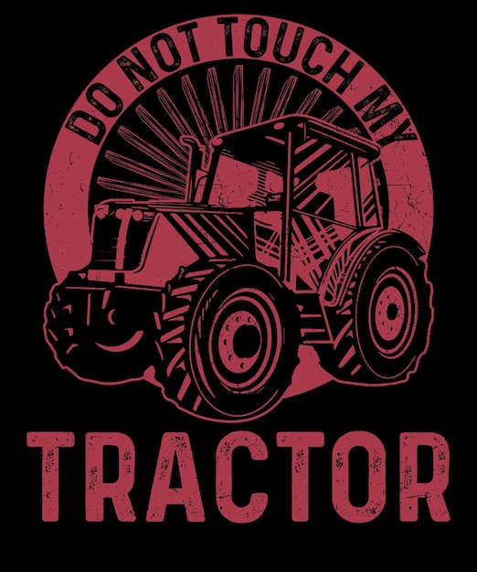 Traktor und farmer_farmer t-shirt design vektor