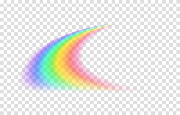 Vektor transparente regenbogen-vektor-illustration