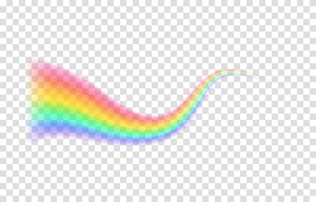 Vektor transparente regenbogen-vektor-illustration