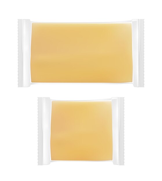 Transparente Verpackung mit Käse